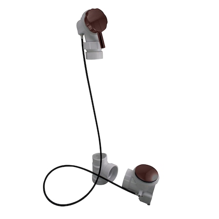 Westbrass Rapid Flow 2 Ball Joint Head PVC Cable Drive W/ 45 in Cable in Oil Rubbed Bronze D52P45BJ-12